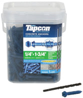 Buildex Tapcon 24520 Screw Anchor, Hex Drive, Steel, Climaseal